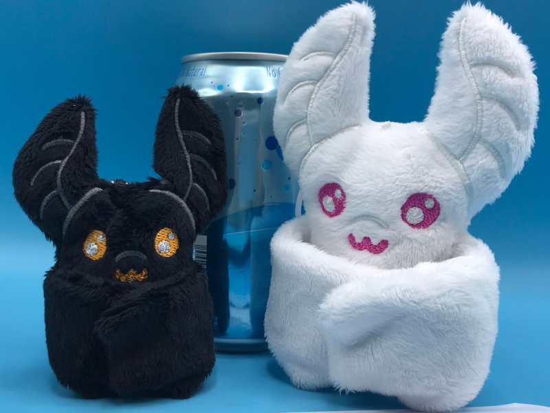 Cute bats in different sizes