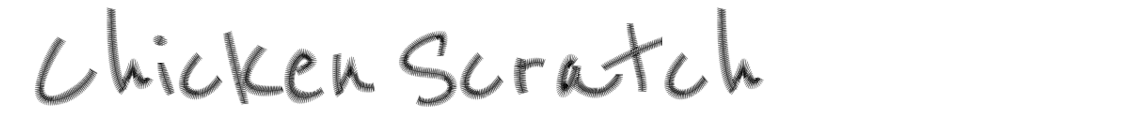 Chicken Scratch font preview
