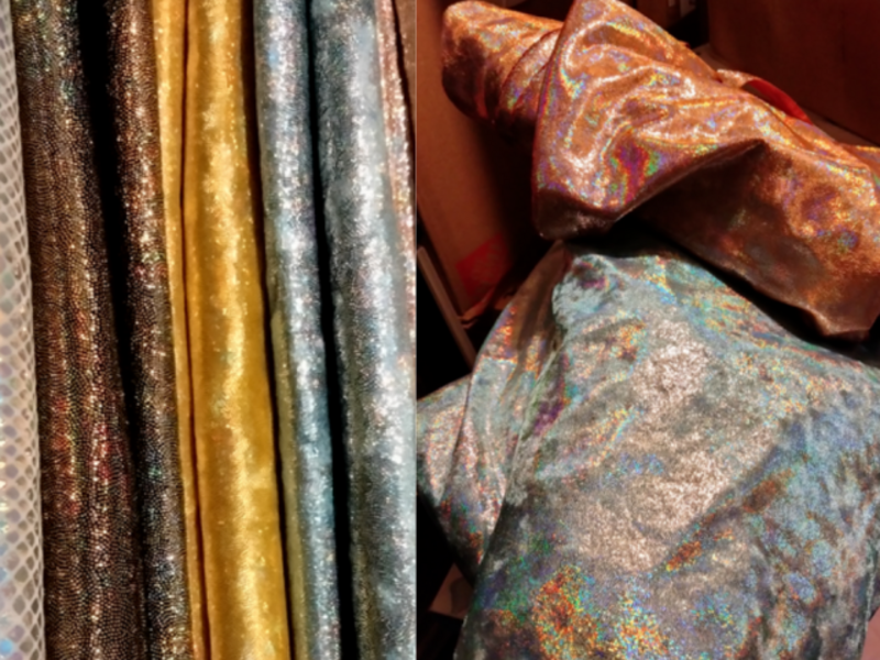 Fancy fabrics, holo and velvet