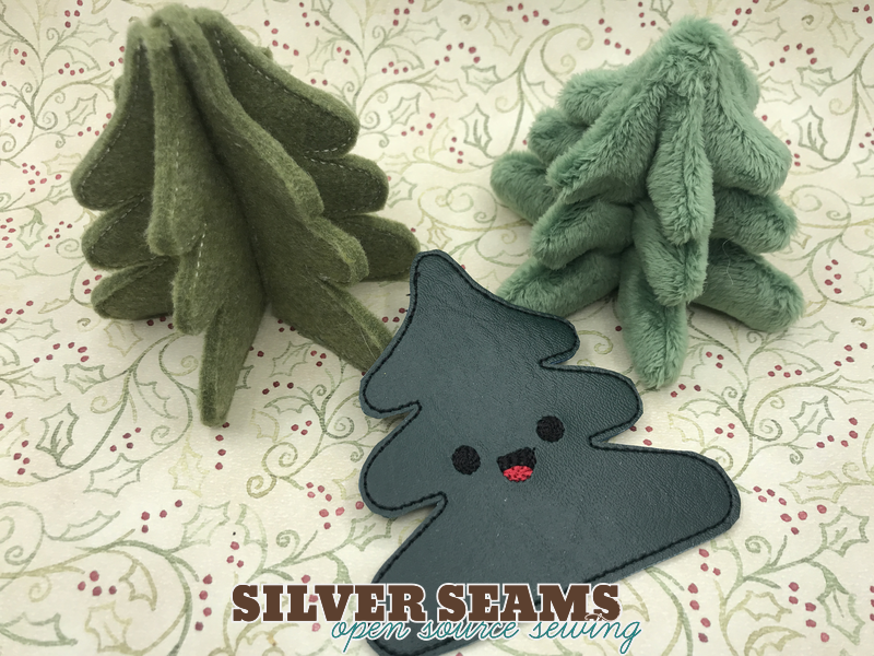 The tree, in three different versions.