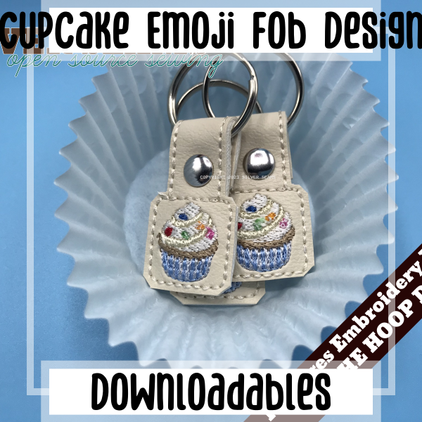 Cupcake Emoji Fob Design