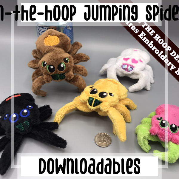 In-the-hoop Jumping Spider - Expanded Version