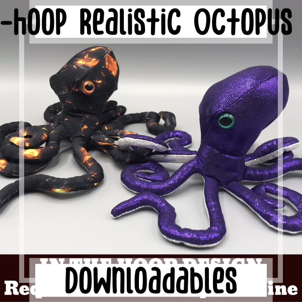 In-the-hoop Realistic Octopus