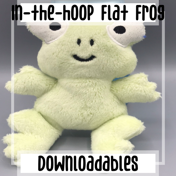 In-the-hoop Flat Pet: Frog