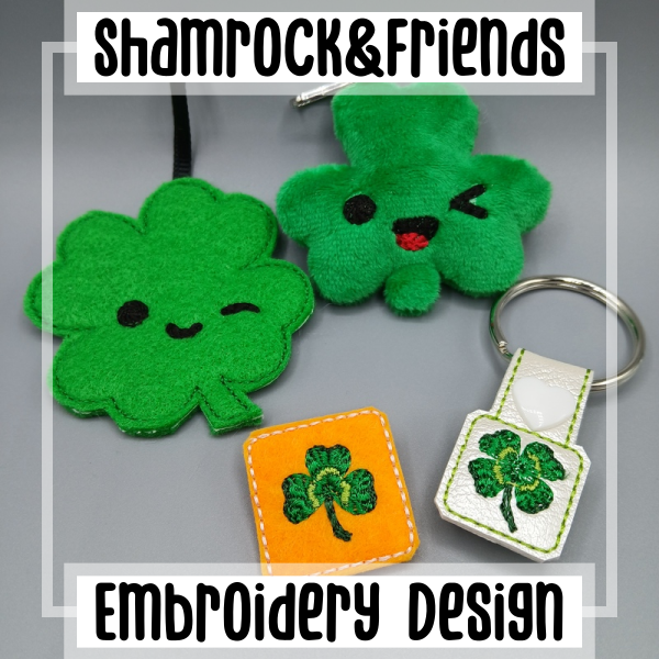 In-the-hoop Shamrock Charm