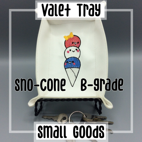 Red White and Blue Sno-Cone (B Grade) - Valet Tray