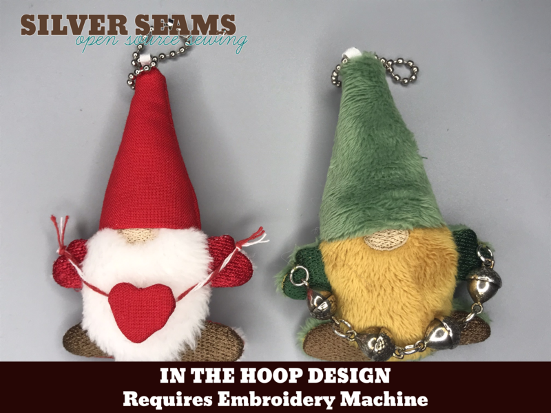 In-the-hoop Gnomie Charm 