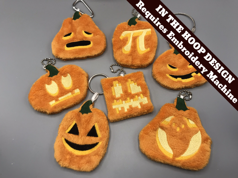 In-the-hoop Pumpkin Charms 