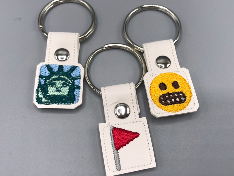 An assortment of emoji snap tabs